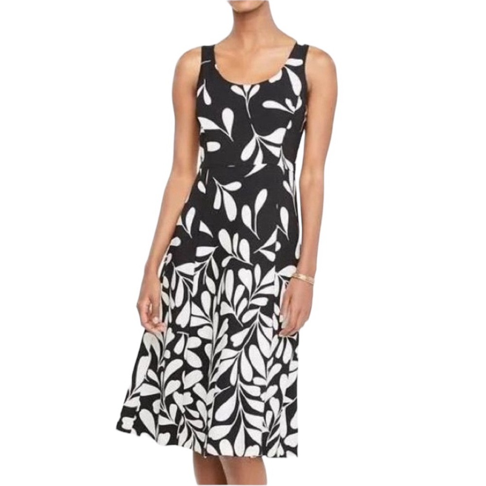 Ann Taylor Falling Leaves Flare Dress